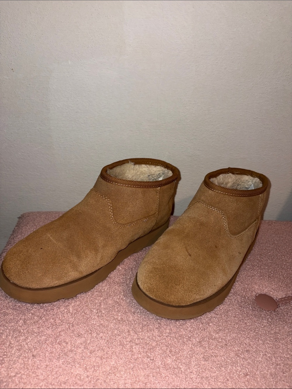 Cozy Suede Ankle Boot Slippers - Chestnut Brown